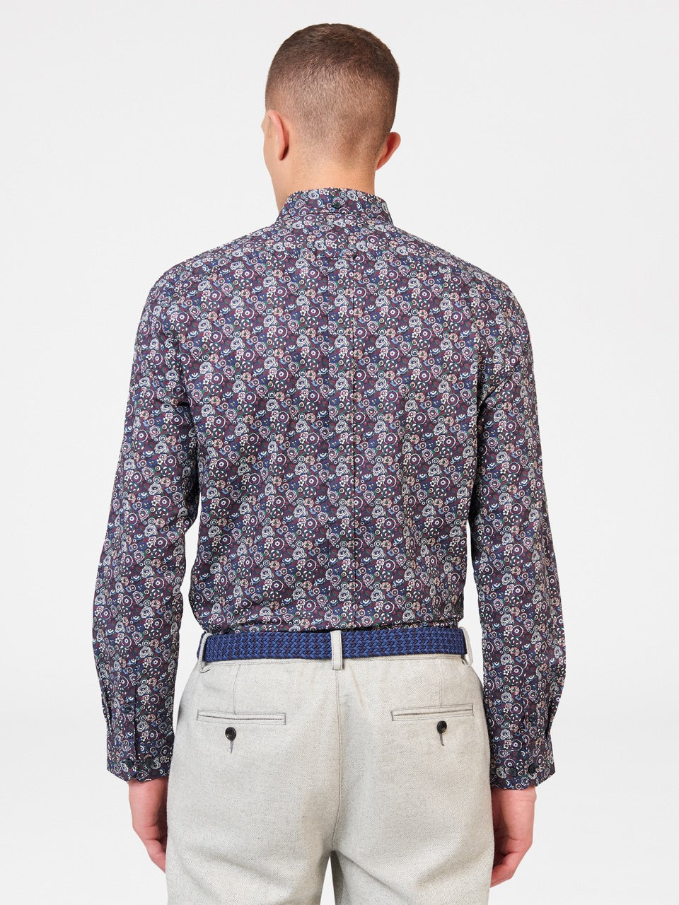 Chemises Ben Sherman Winter Floral Violette | UXG-77731464